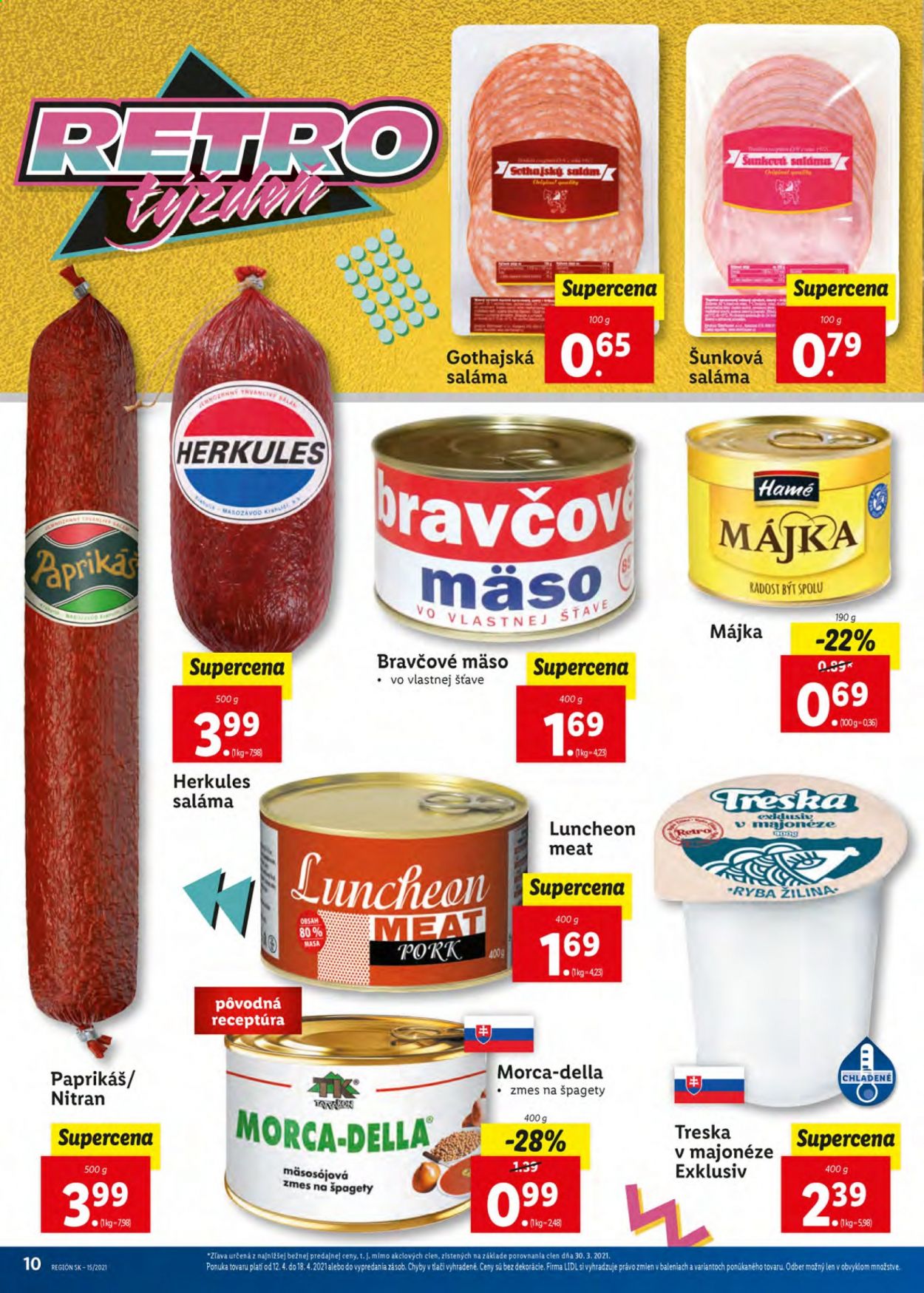 Leták Lidl - 12.4.2021 - 18.4.2021. Strana 10
