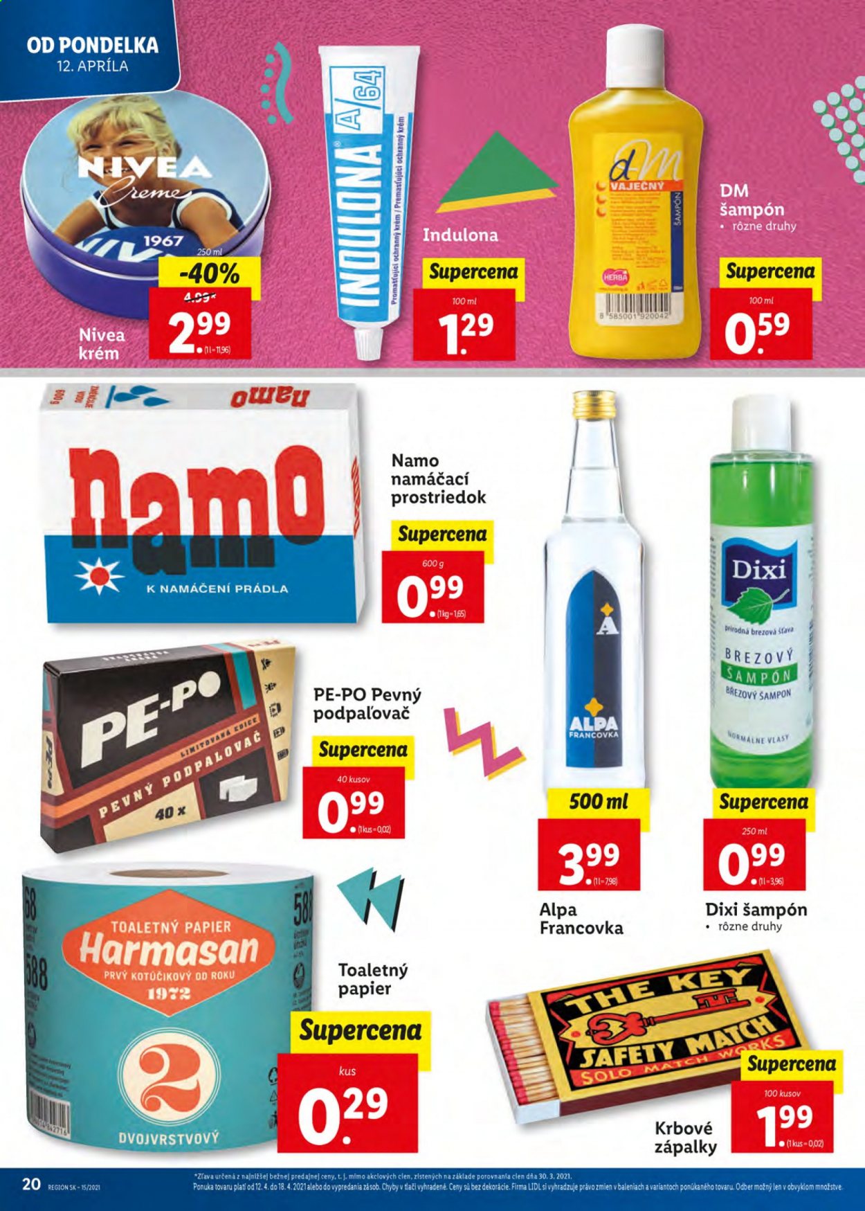 Leták Lidl - 12.4.2021 - 18.4.2021. Strana 20