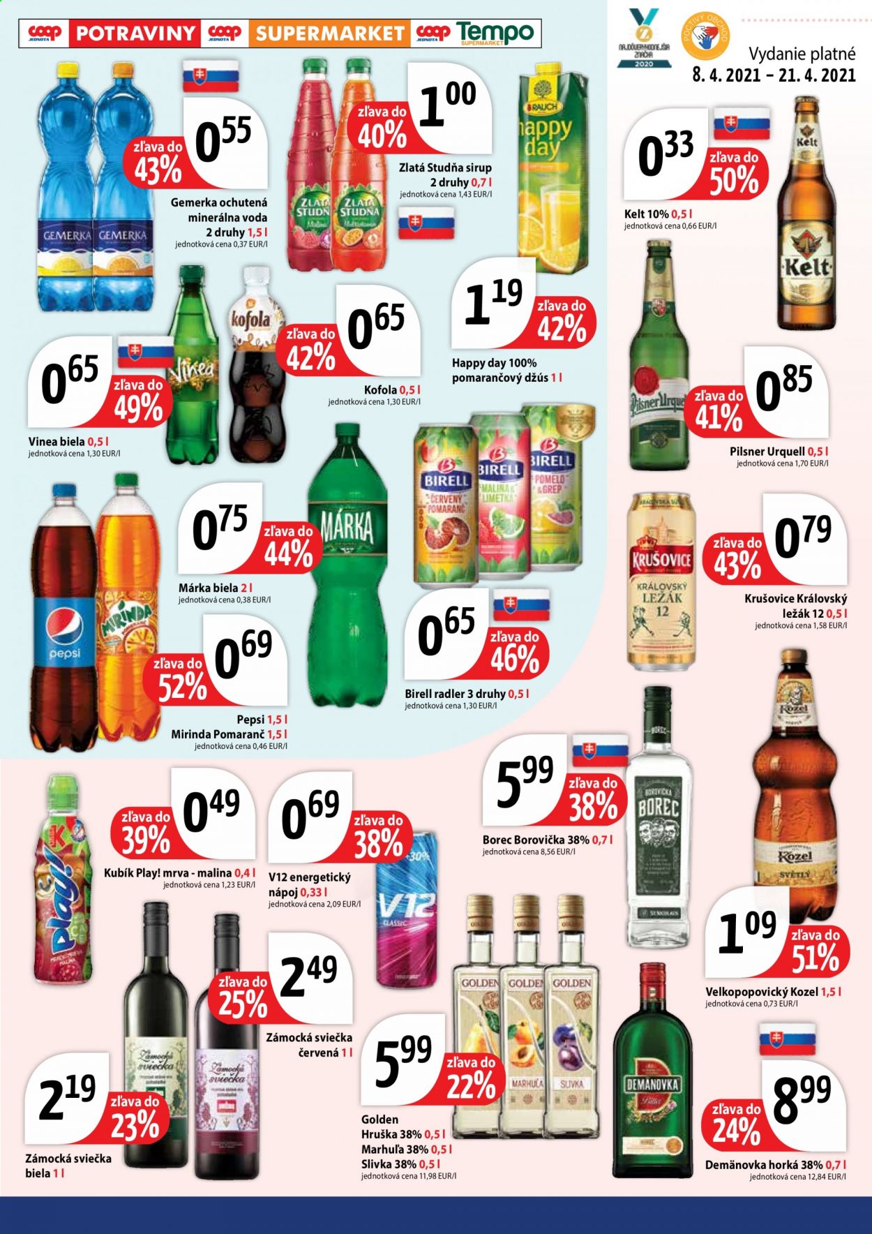 Leták COOP Jednota - 8.4.2021 - 21.4.2021. Strana 7