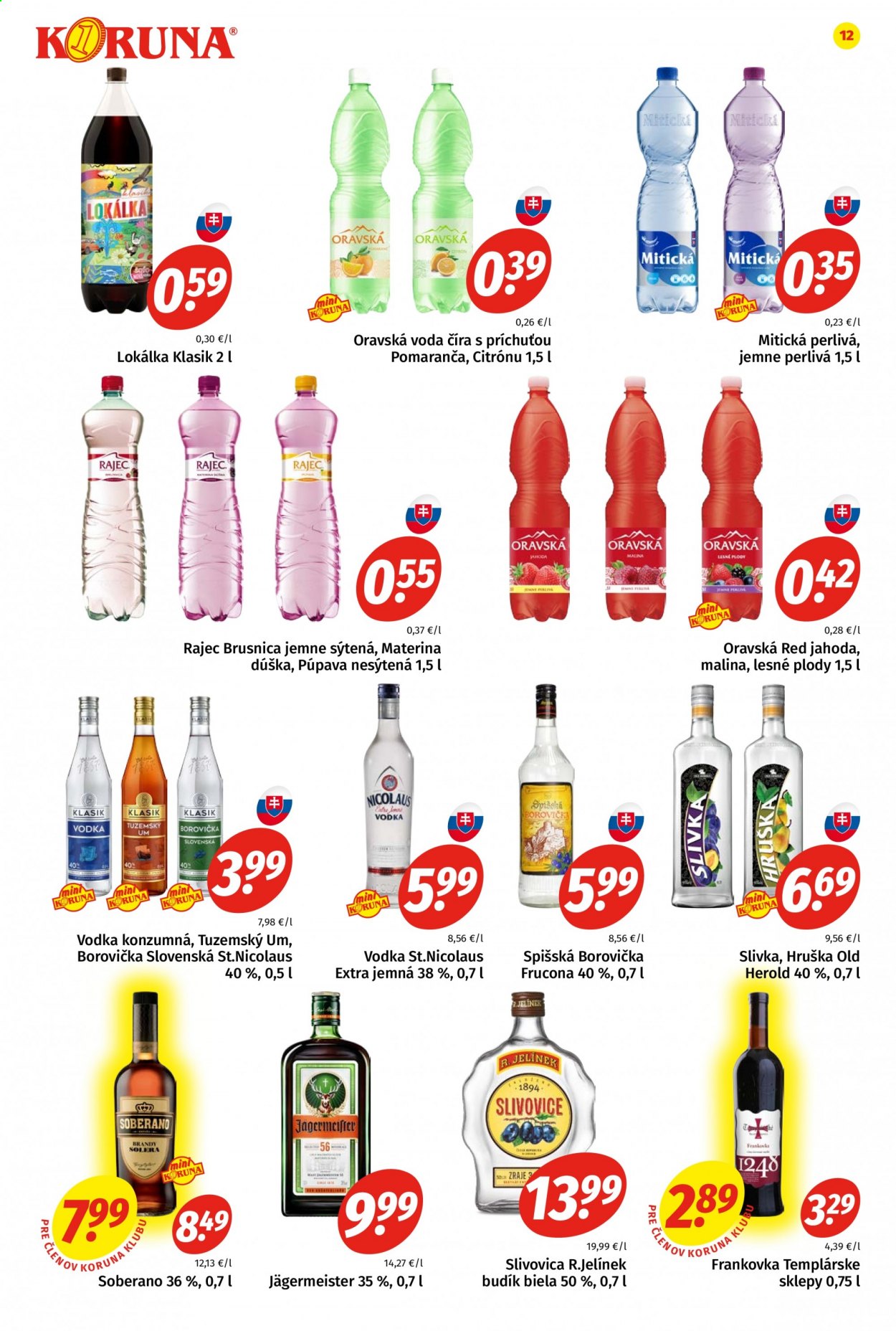 Leták Potraviny KORUNA - 9.4.2021 - 21.4.2021. Strana 12