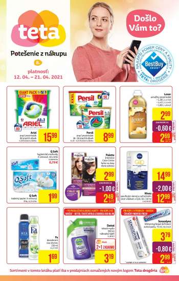 Leták Teta drogerie - 12.4.2021 - 21.4.2021.