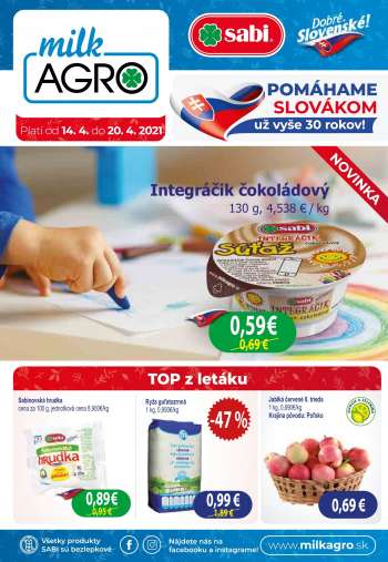 Leták Milk AGRO - 14.4.2021 - 20.4.2021.