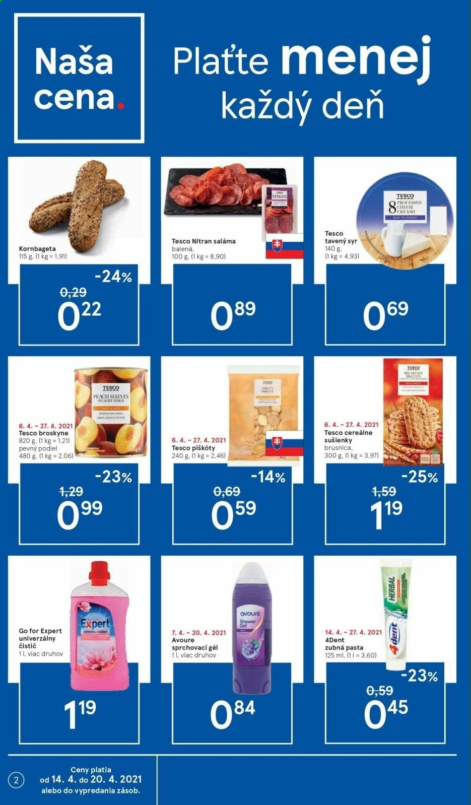 Leták TESCO - 14.4.2021 - 20.4.2021. Strana 2