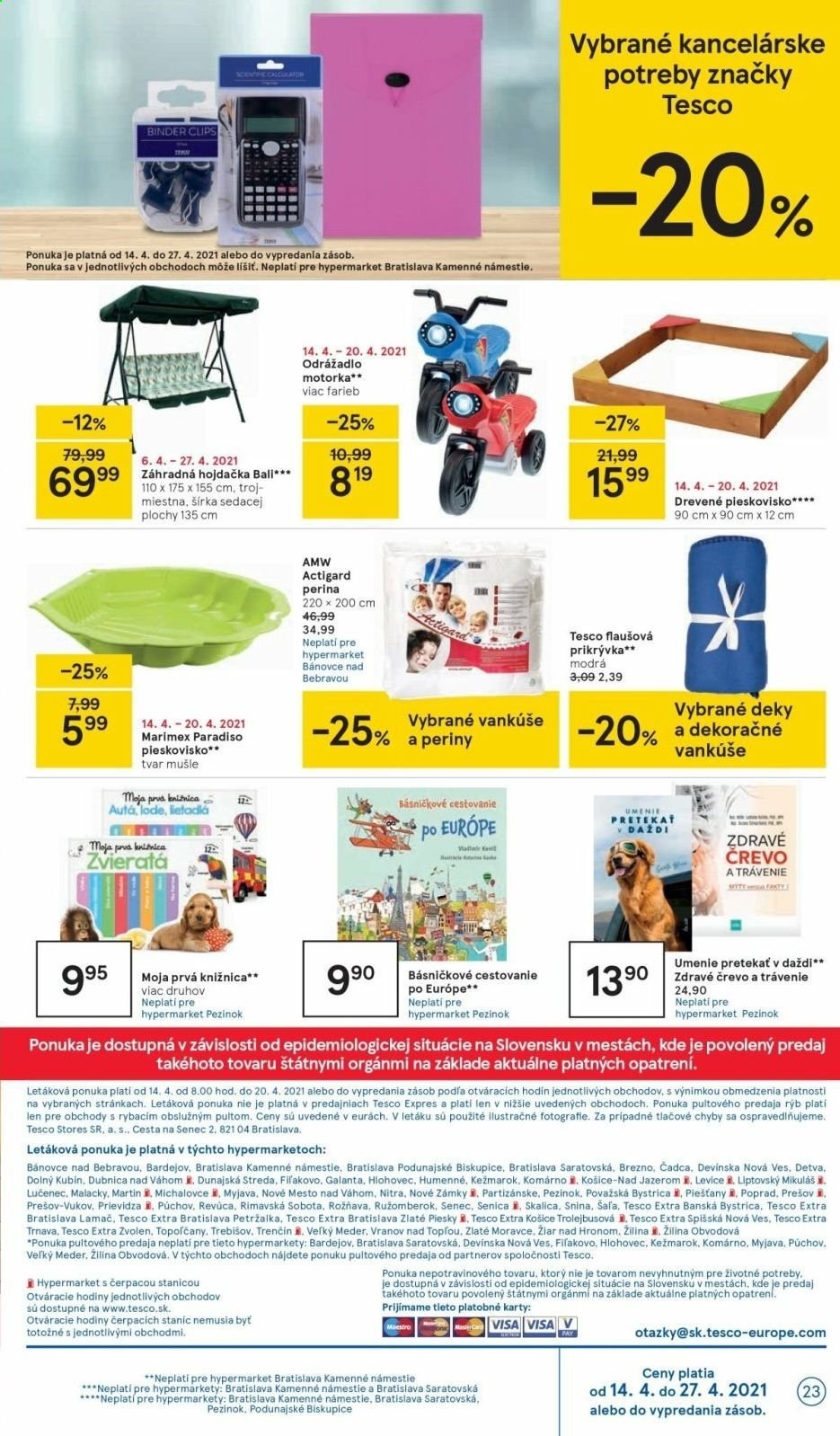Leták TESCO - 14.4.2021 - 20.4.2021. Strana 23