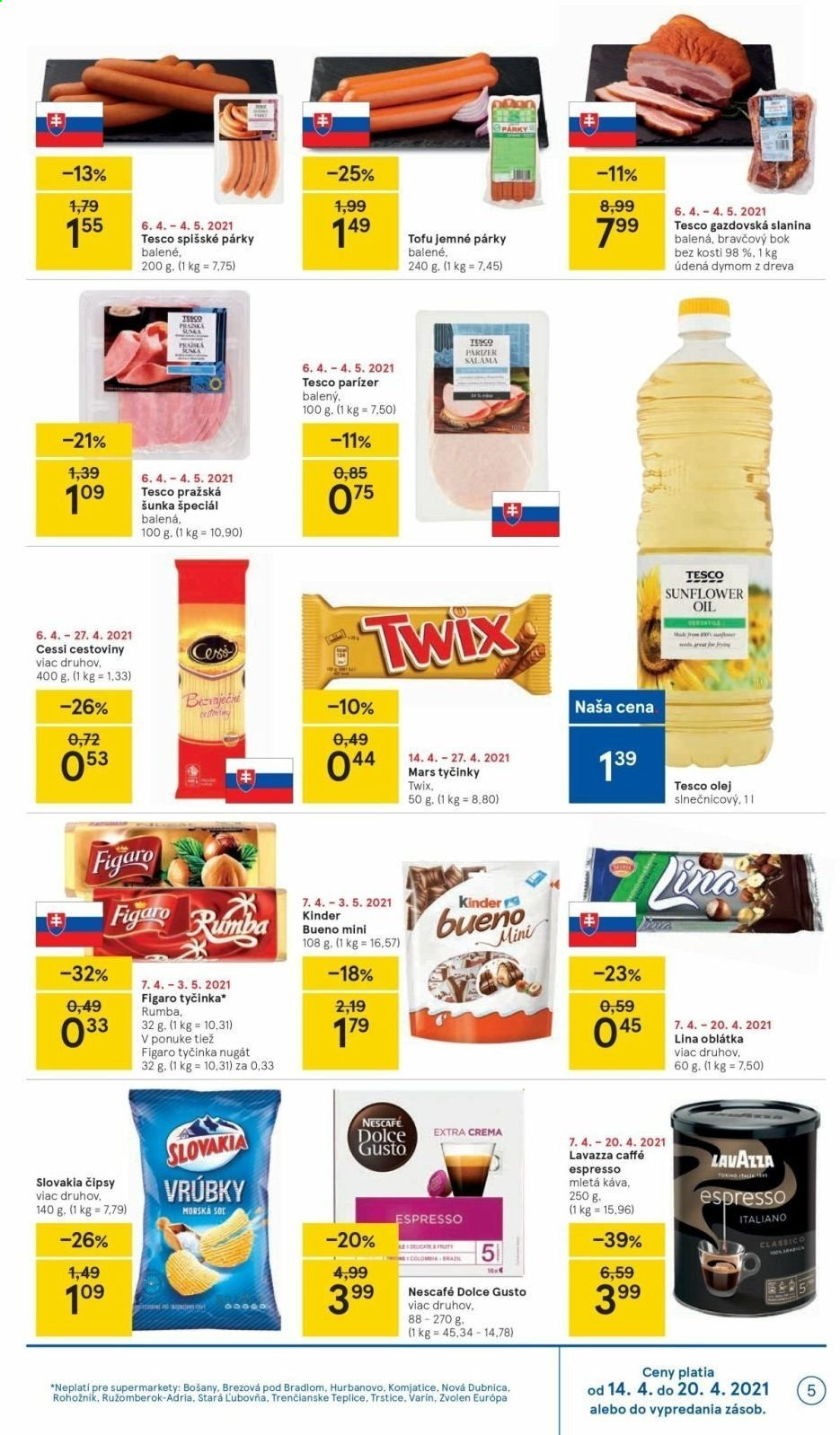 Leták TESCO supermarket - 14.4.2021 - 20.4.2021. Strana 5