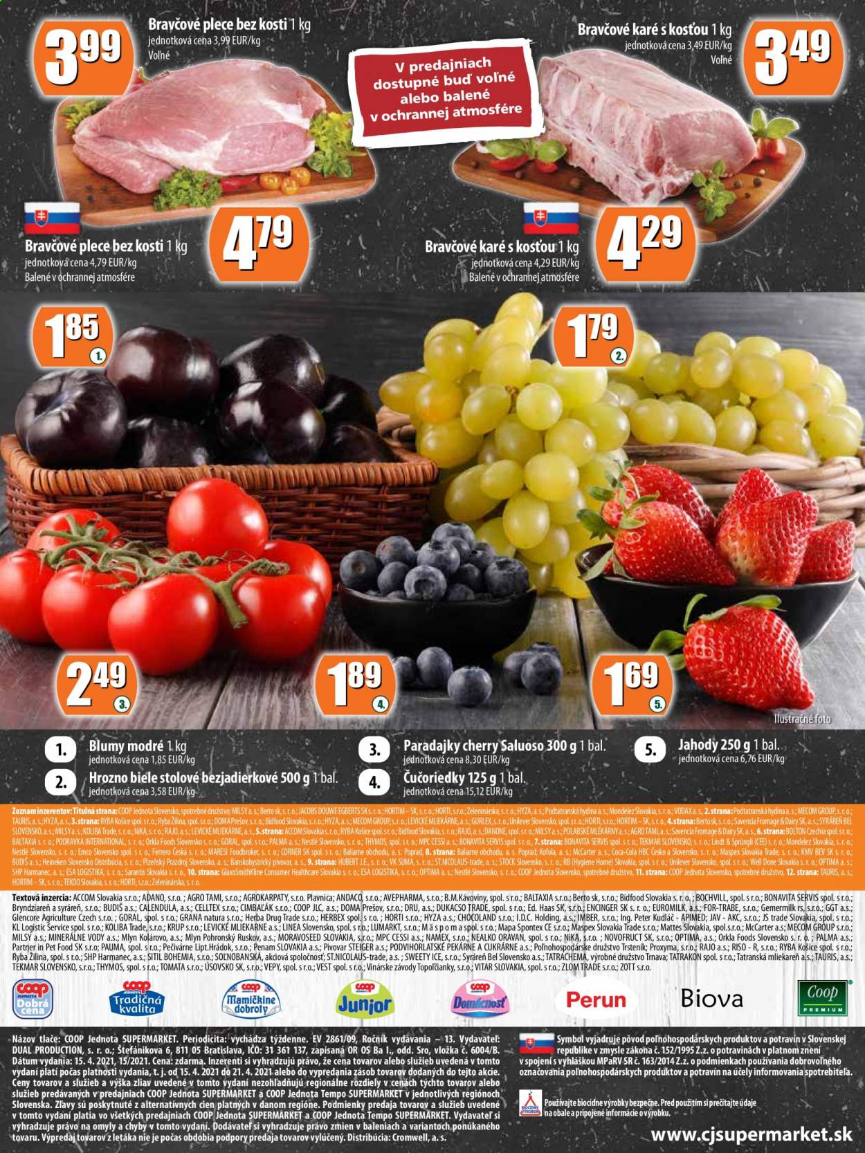 Leták COOP Jednota - 15.4.2021 - 21.4.2021. Strana 12