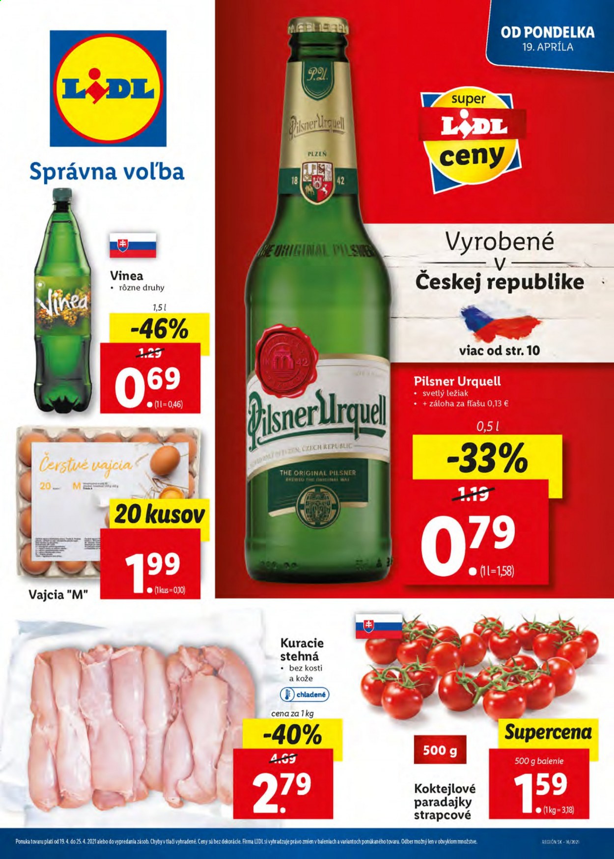 Leták Lidl - 19.4.2021 - 25.4.2021. Strana 1