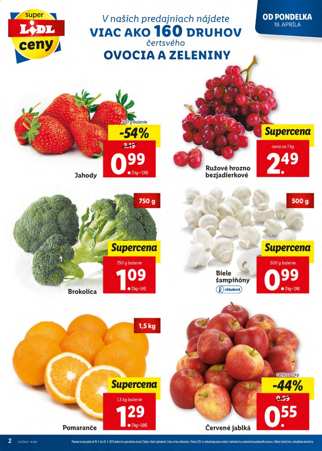 Leták Lidl - 19.4.2021 - 25.4.2021. Strana 2