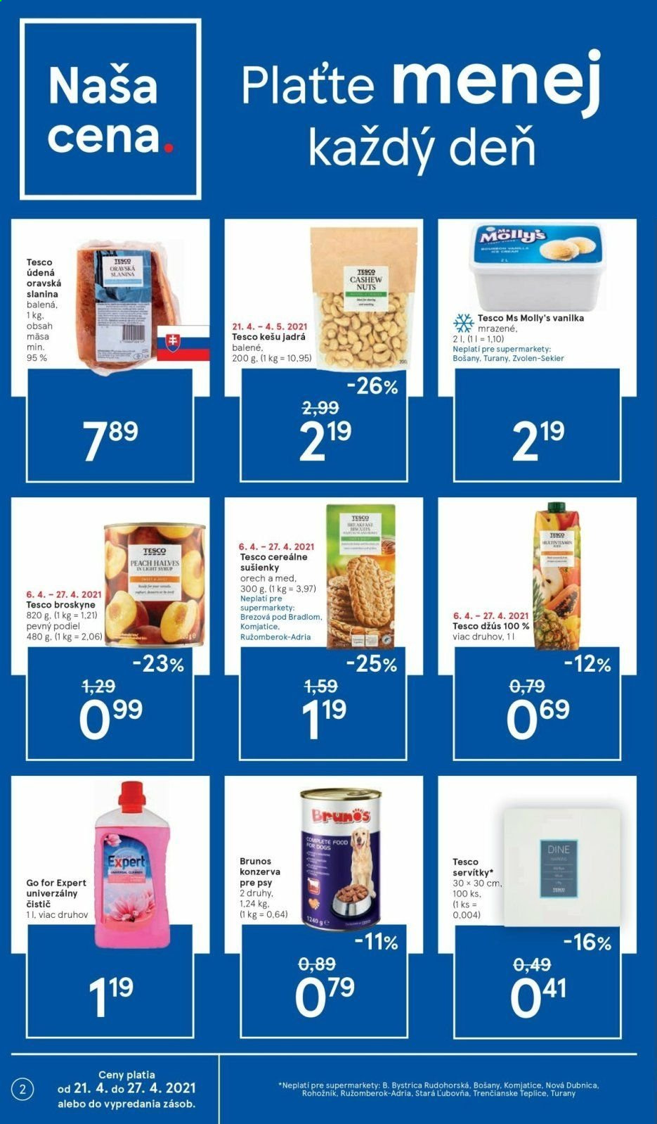 Leták TESCO supermarket - 21.4.2021 - 27.4.2021. Strana 2