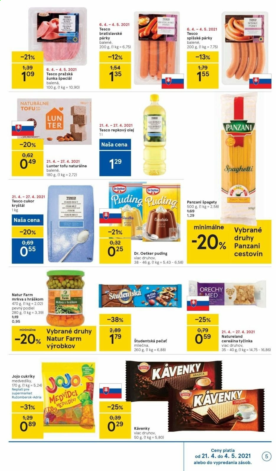 Leták TESCO supermarket - 21.4.2021 - 27.4.2021. Strana 5