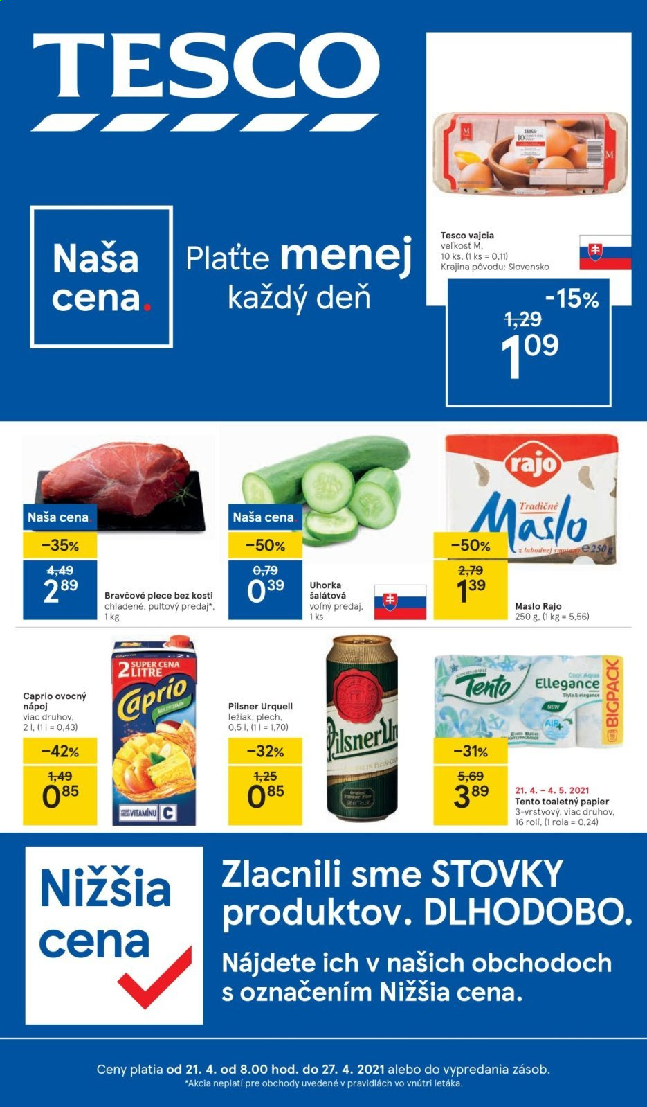 Leták TESCO - 21.4.2021 - 27.4.2021. Strana 1