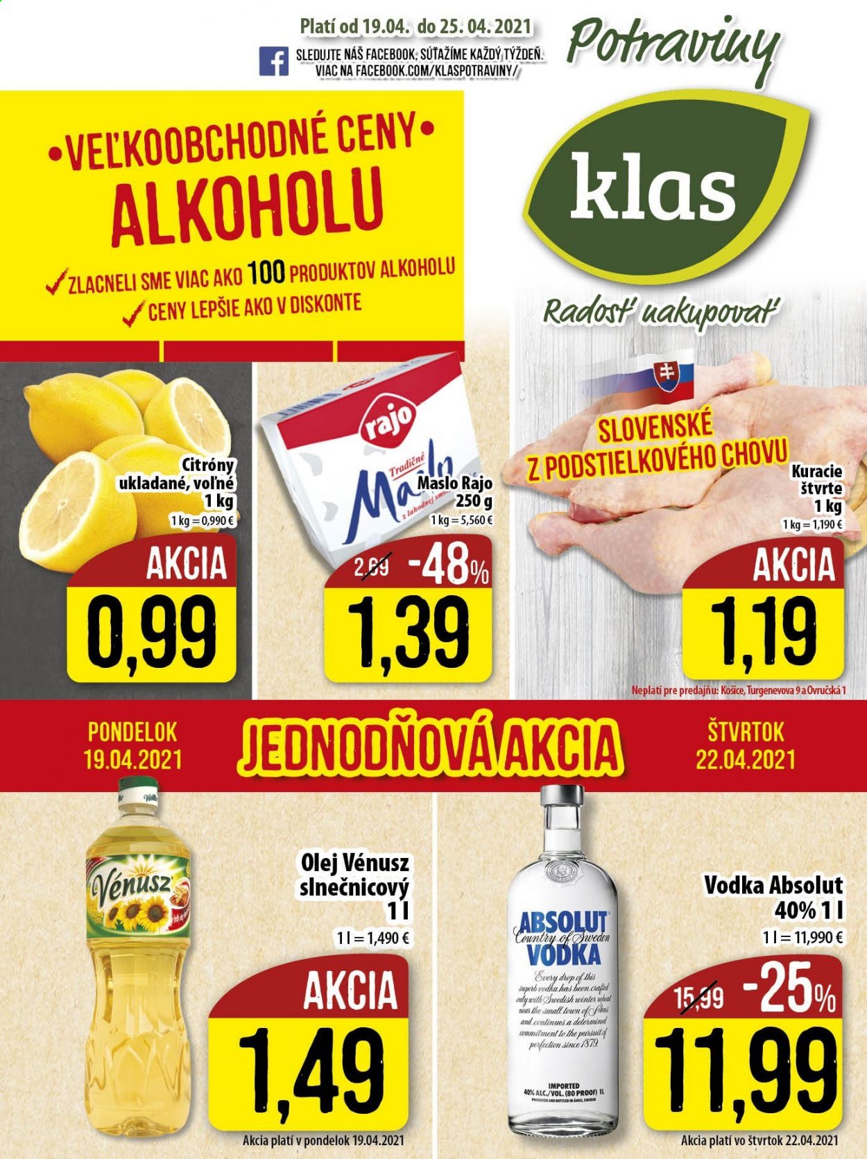Leták Klas - 19.4.2021 - 25.4.2021. Strana 1