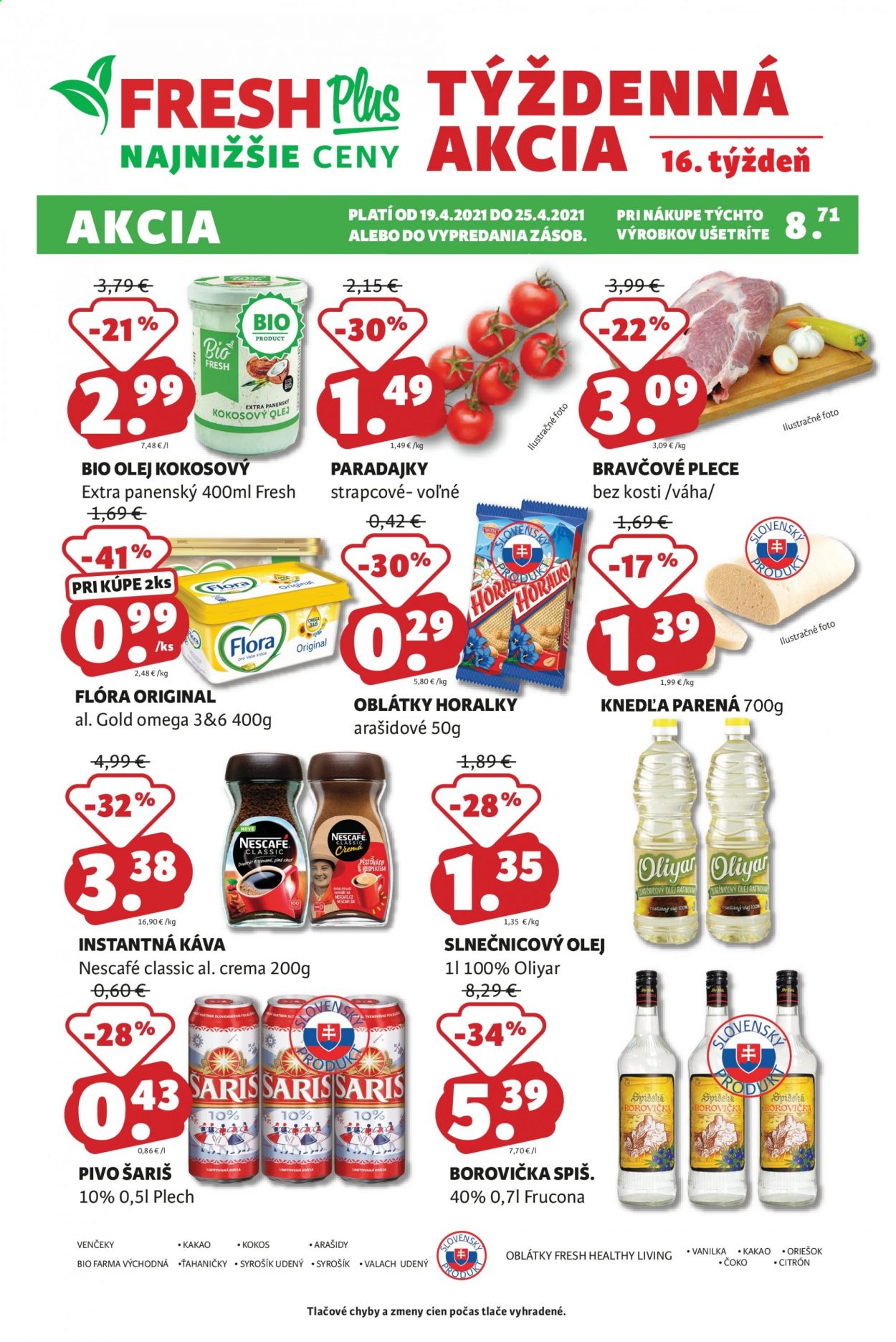 Leták FRESH - 19.4.2021 - 25.4.2021. Strana 1