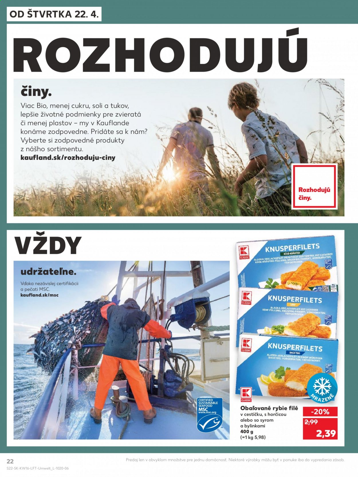 Leták Kaufland - 22.4.2021 - 28.4.2021. Strana 22