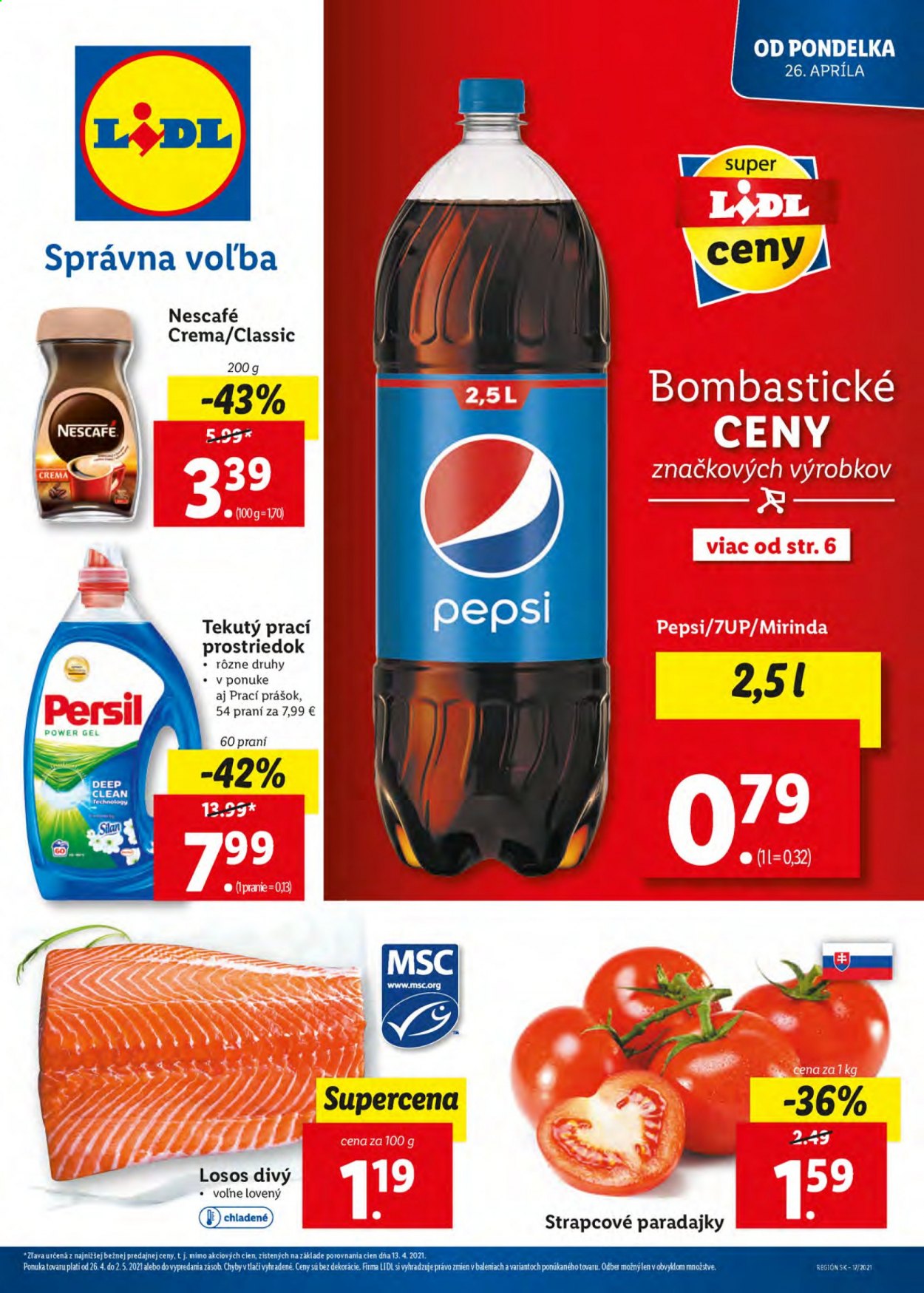 Leták Lidl - 26.4.2021 - 2.5.2021. Strana 1