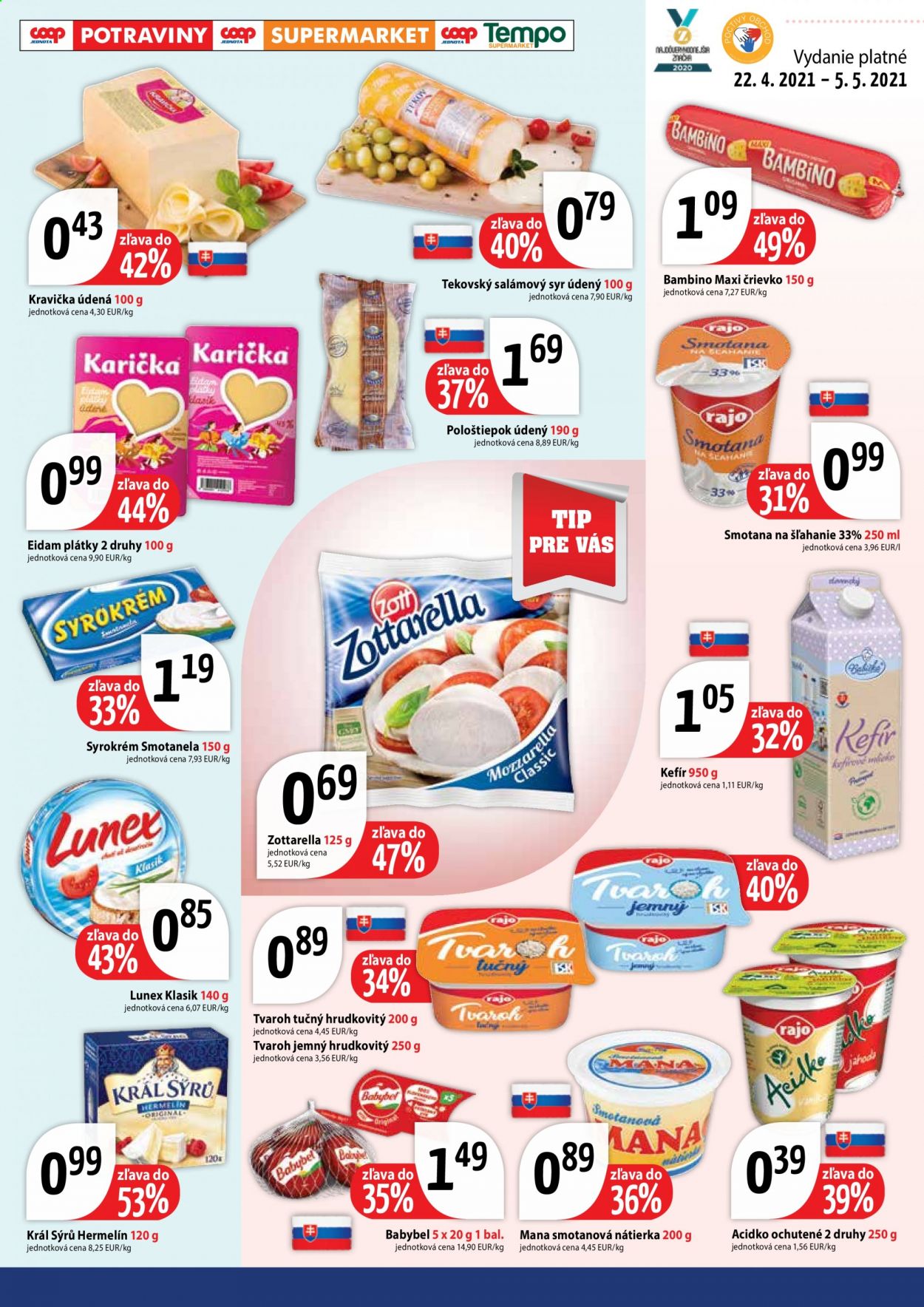 Leták COOP Jednota - 22.4.2021 - 5.5.2021. Strana 3