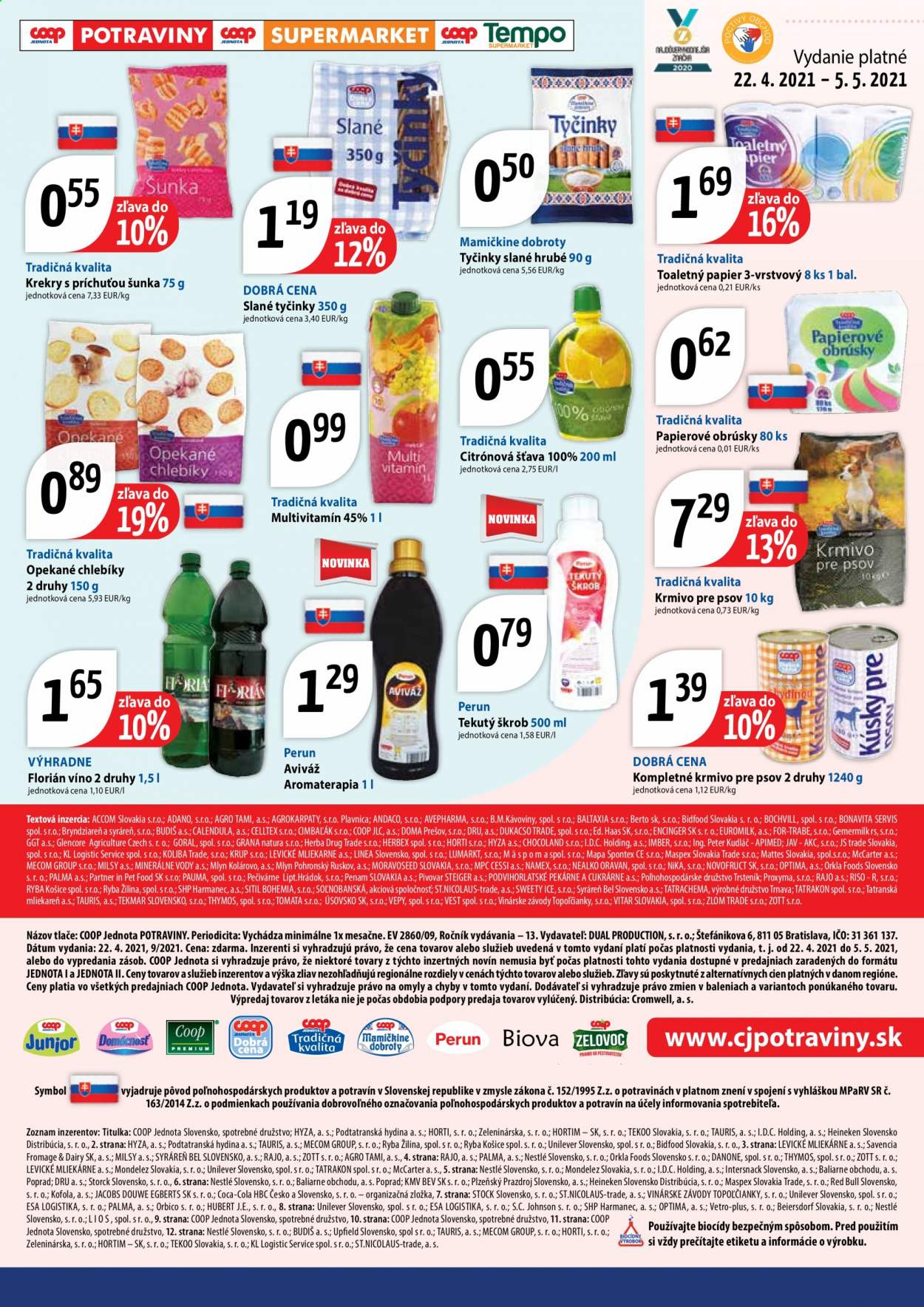 Leták COOP Jednota - 22.4.2021 - 5.5.2021. Strana 11