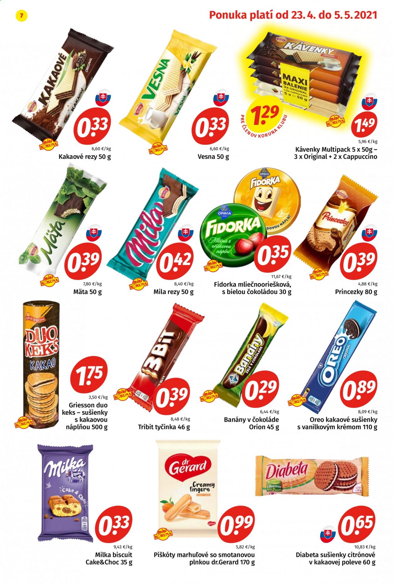 Leták Potraviny KORUNA - 23.4.2021 - 5.5.2021. Strana 7