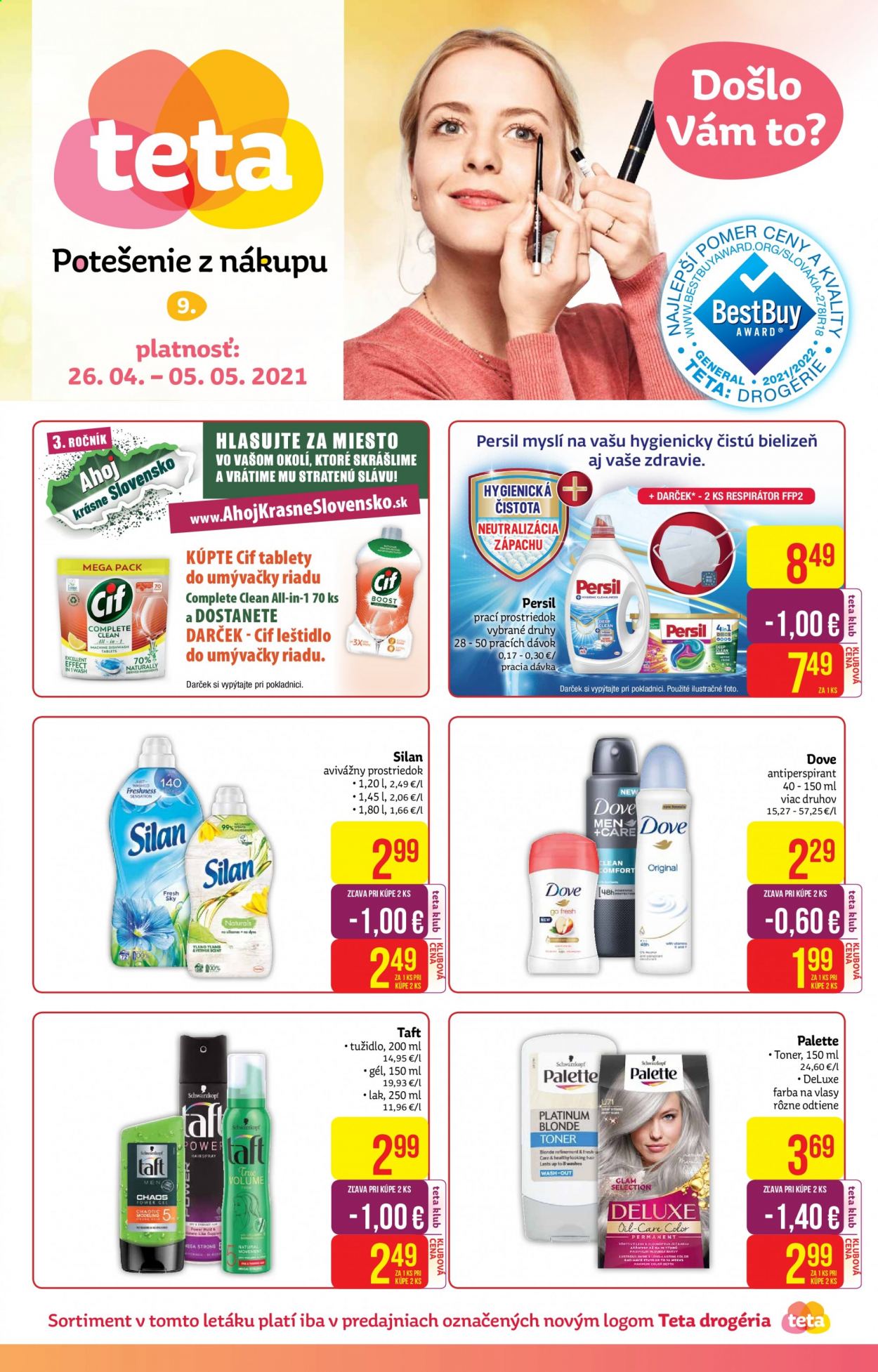 Leták Teta drogerie - 26.4.2021 - 5.5.2021. Strana 1