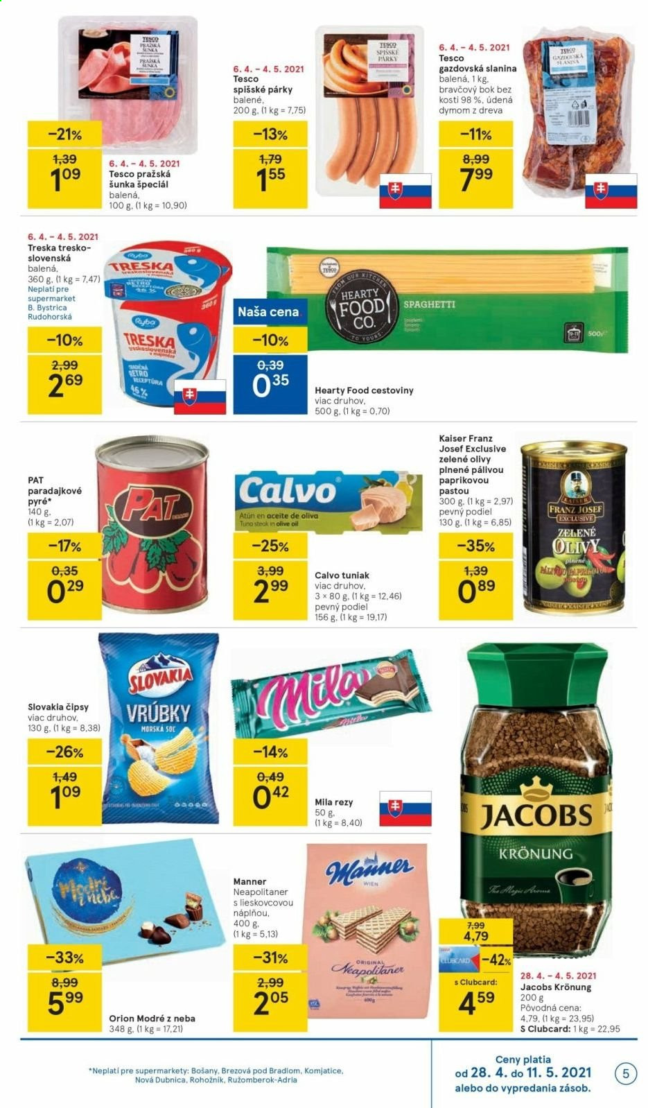 Leták TESCO supermarket - 28.4.2021 - 4.5.2021. Strana 5