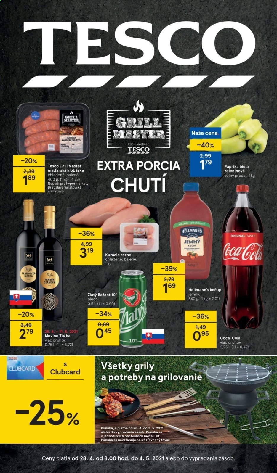 Leták TESCO - 28.4.2021 - 4.5.2021. Strana 1