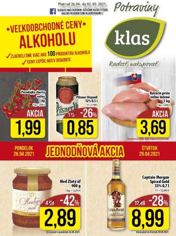 Leták Klas - 26.4.2021 - 2.5.2021.