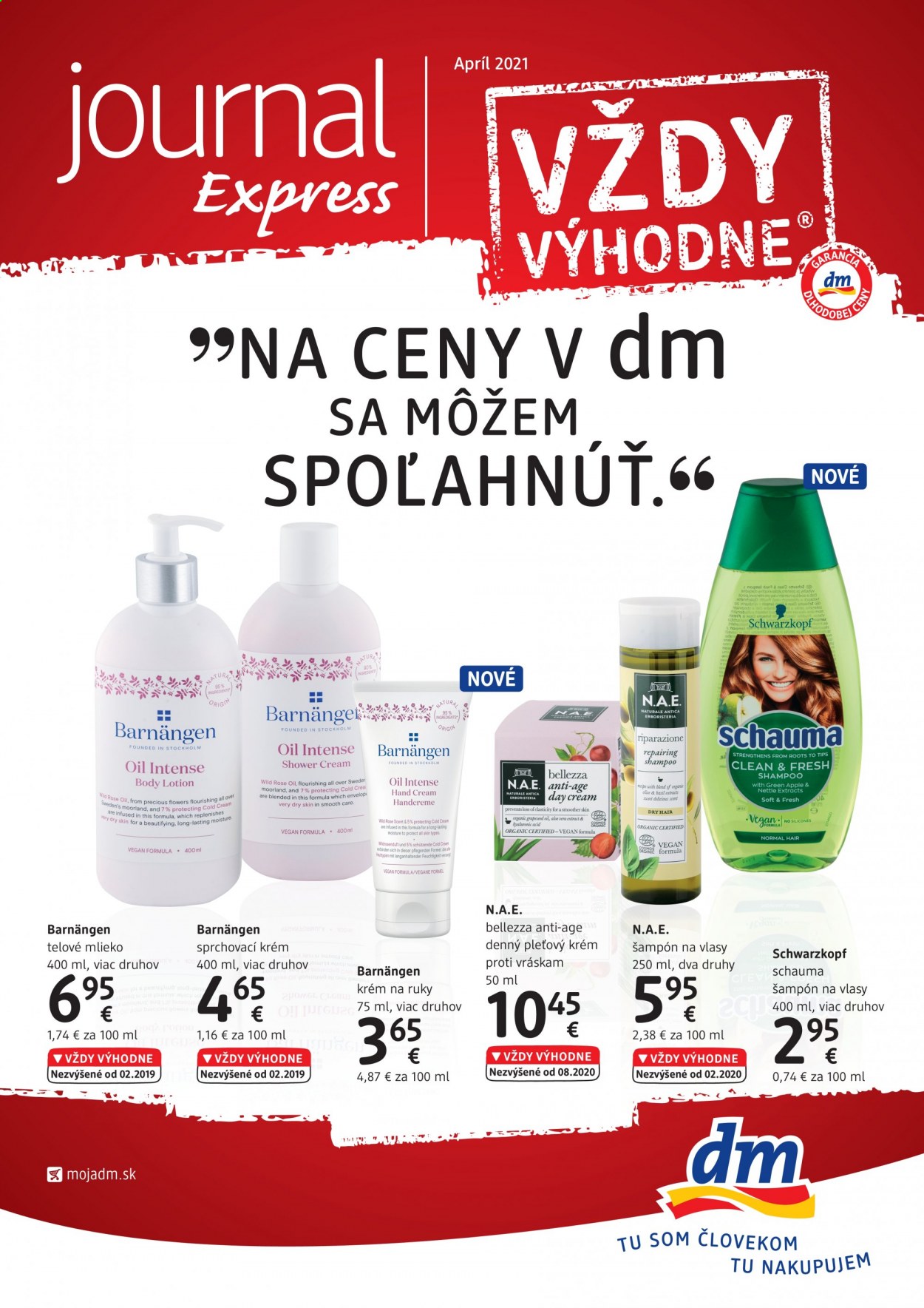 Leták dm drogerie - 1.4.2021 - 30.4.2021. Strana 1