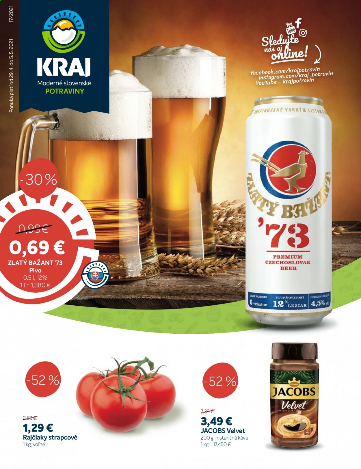 Leták Kraj - 29.4.2021 - 5.5.2021. Strana 1