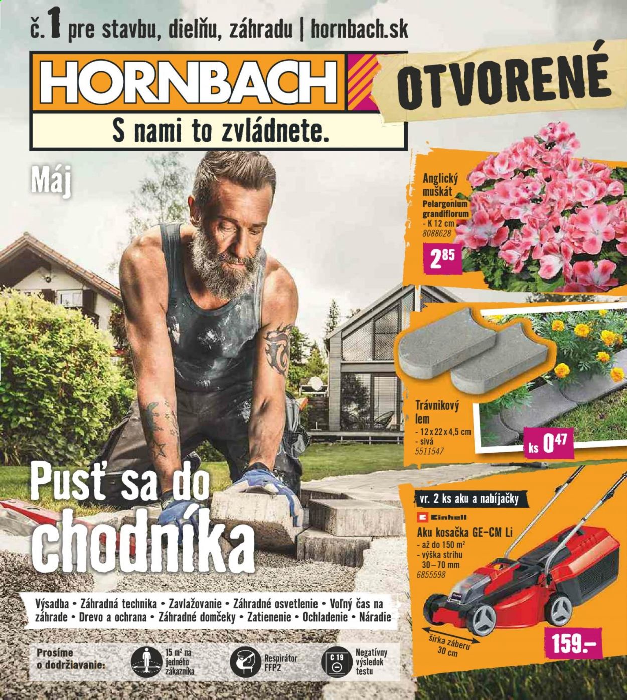 Leták Hornbach - 28.4.2021 - 23.5.2021. Strana 1