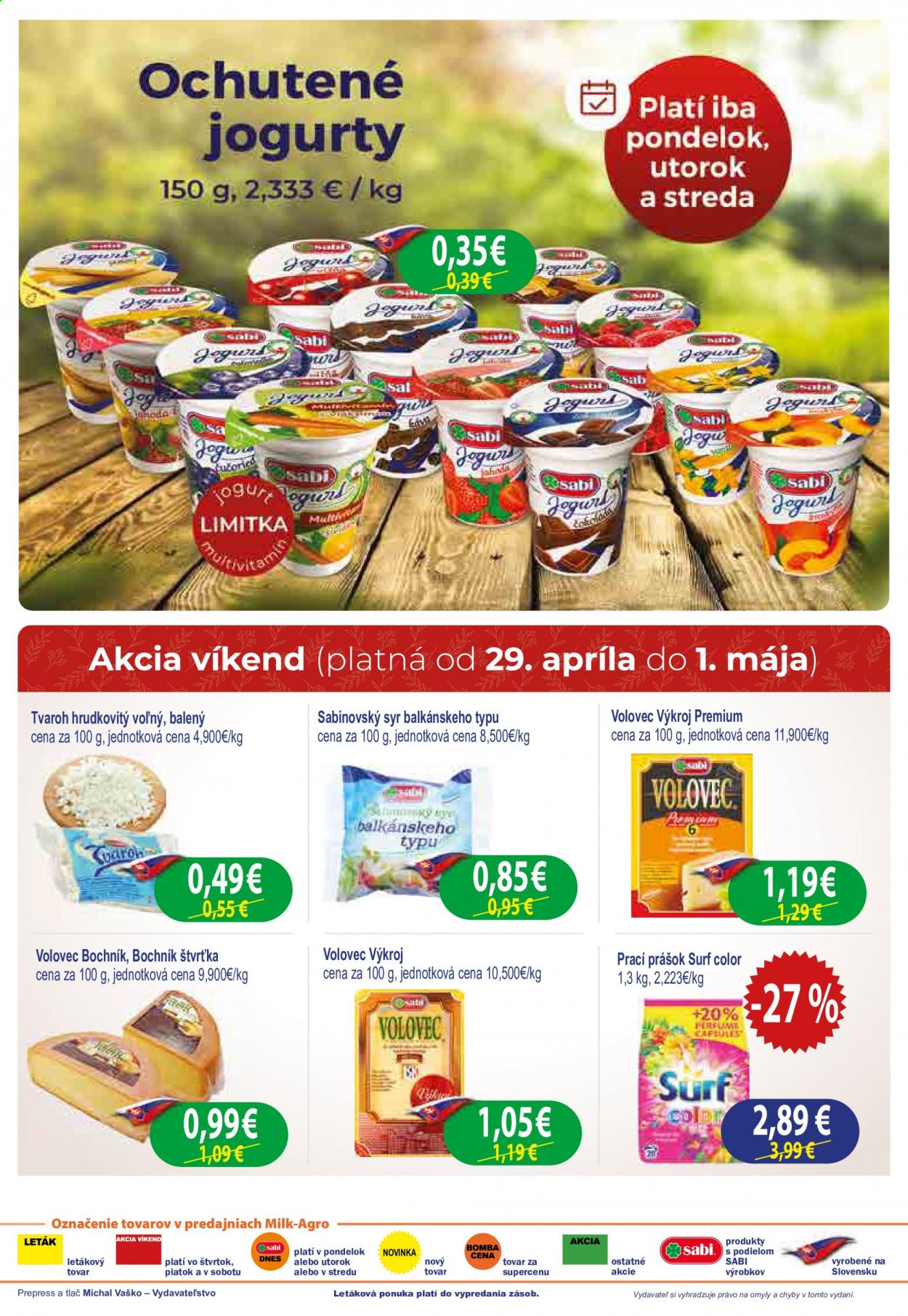 Leták Milk AGRO - 28.4.2021 - 4.5.2021. Strana 2