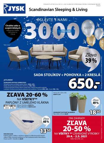 Leták JYSK - 29.4.2021 - 12.5.2021.