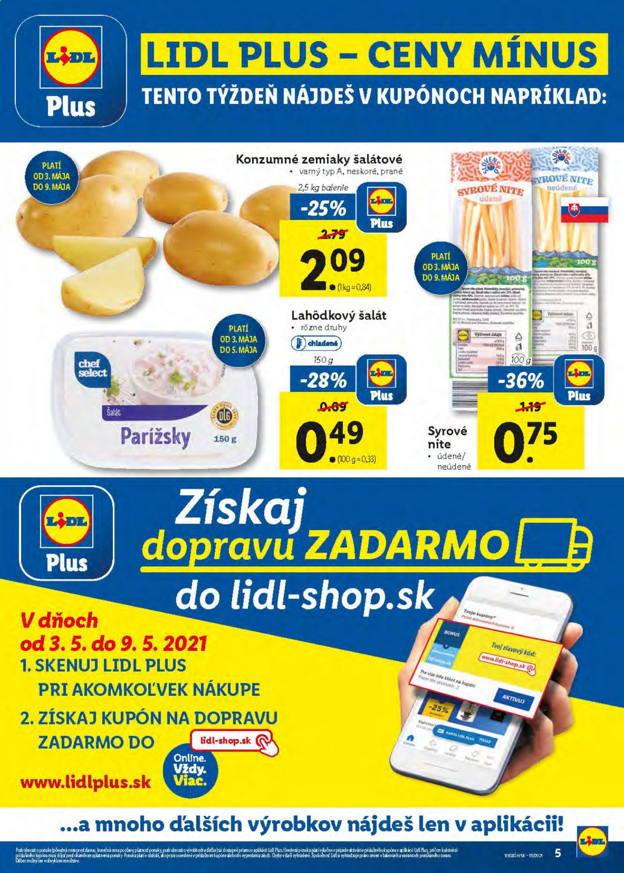Leták Lidl - 3.5.2021 - 9.5.2021. Strana 5
