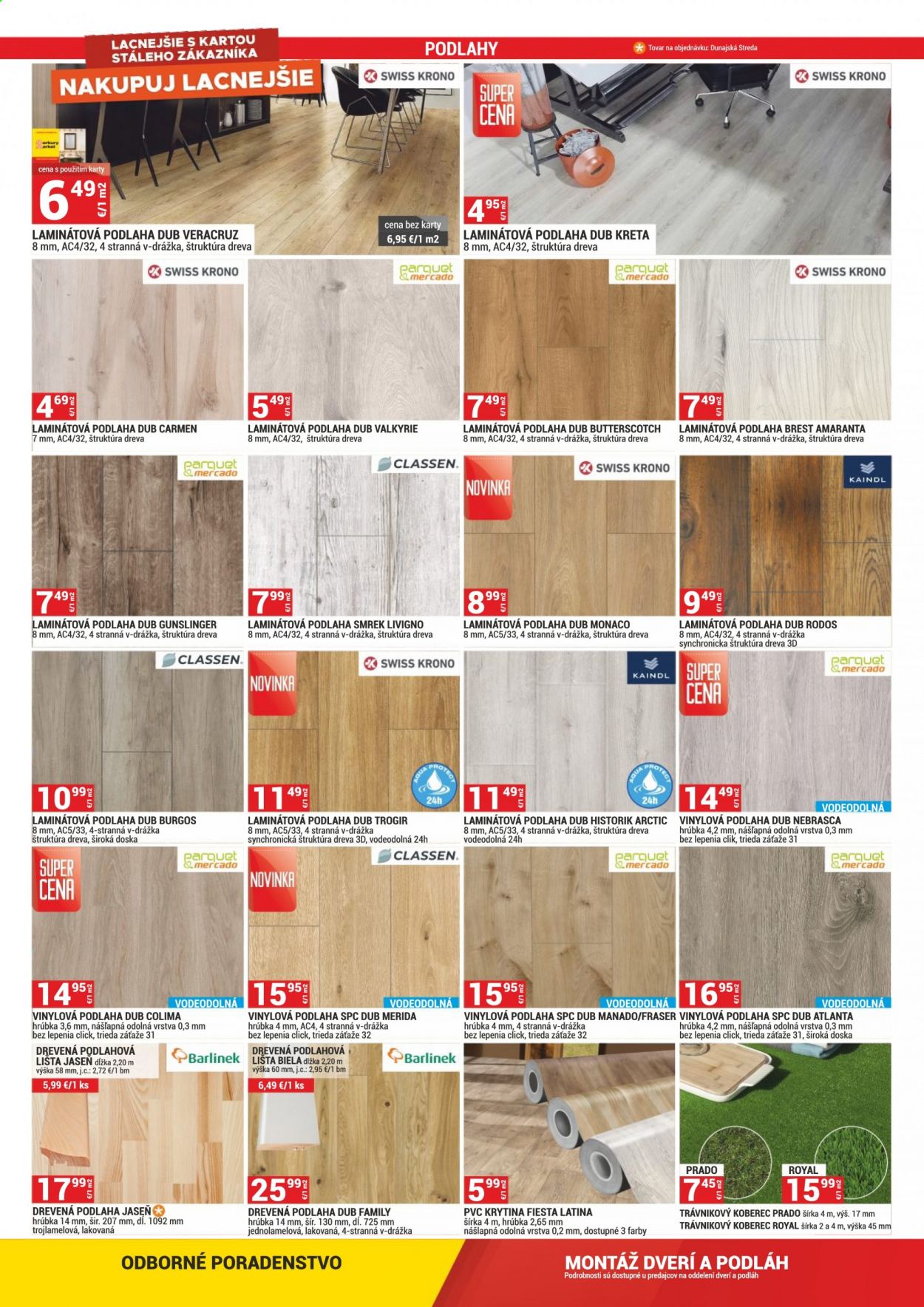 thumbnail - Leták Merkury Market - 2.5.2021 - 31.5.2021 - Produkty v akcii - doska, drevená podlaha, podlaha, podlahové lišty, laminátová podlaha, vinylová podlaha, koberec. Strana 22.