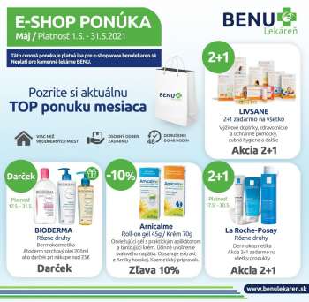 Leták BENU Lekáreň - 1.5.2021 - 31.5.2021.