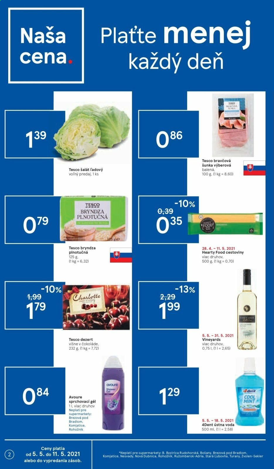 Leták TESCO supermarket - 5.5.2021 - 11.5.2021. Strana 2