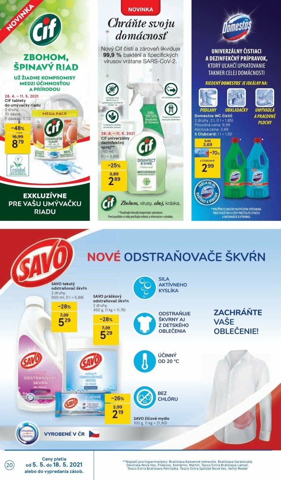Leták TESCO - 5.5.2021 - 11.5.2021. Strana 20