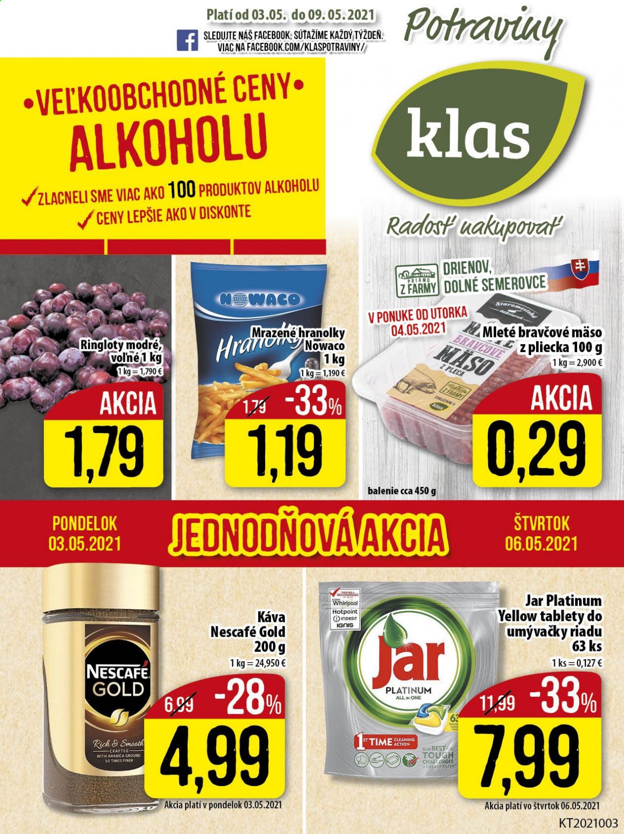 Leták Klas - 3.5.2021 - 9.5.2021. Strana 1