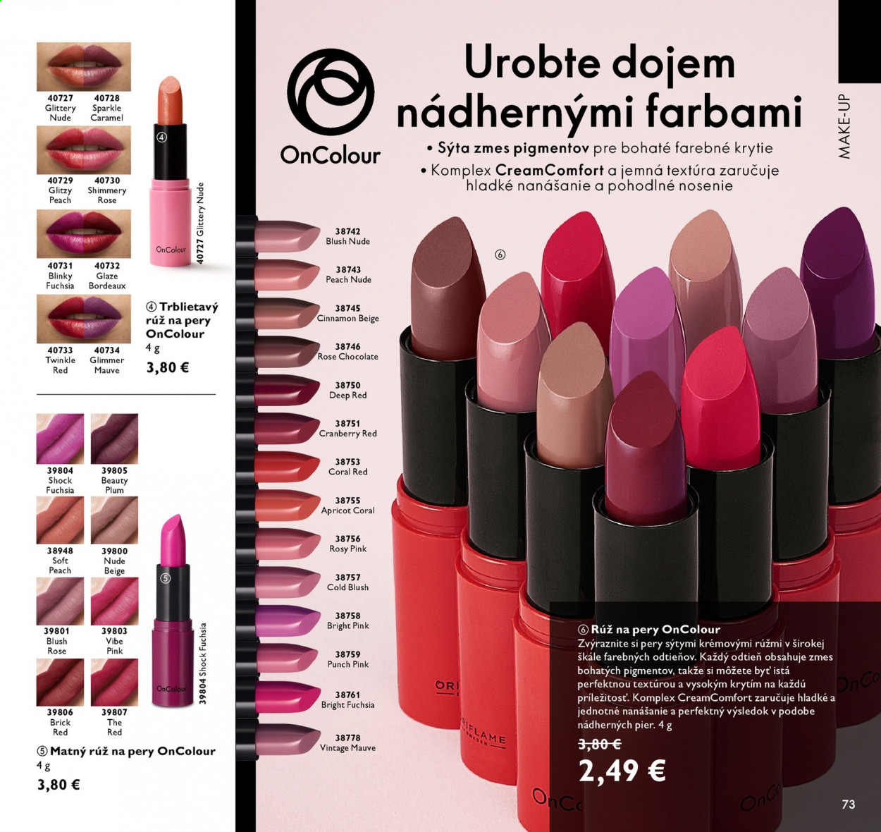 Leták Oriflame - 4.5.2021 - 24.5.2021. Strana 73