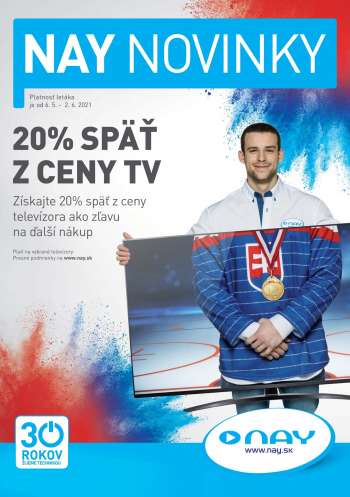 Leták NAY Elektrodom - 6.5.2021 - 2.6.2021.
