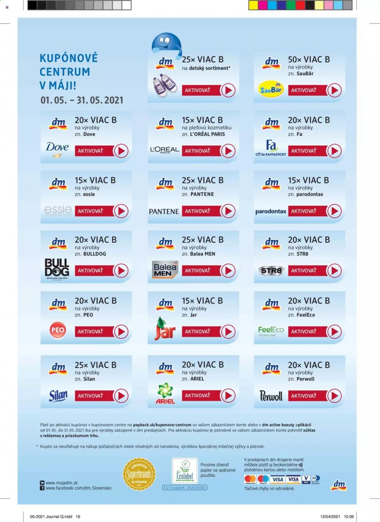 Leták dm drogerie - 1.5.2021 - 31.5.2021. Strana 16