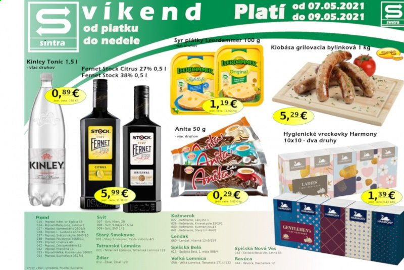 Leták Sintra - 7.5.2021 - 9.5.2021. Strana 1