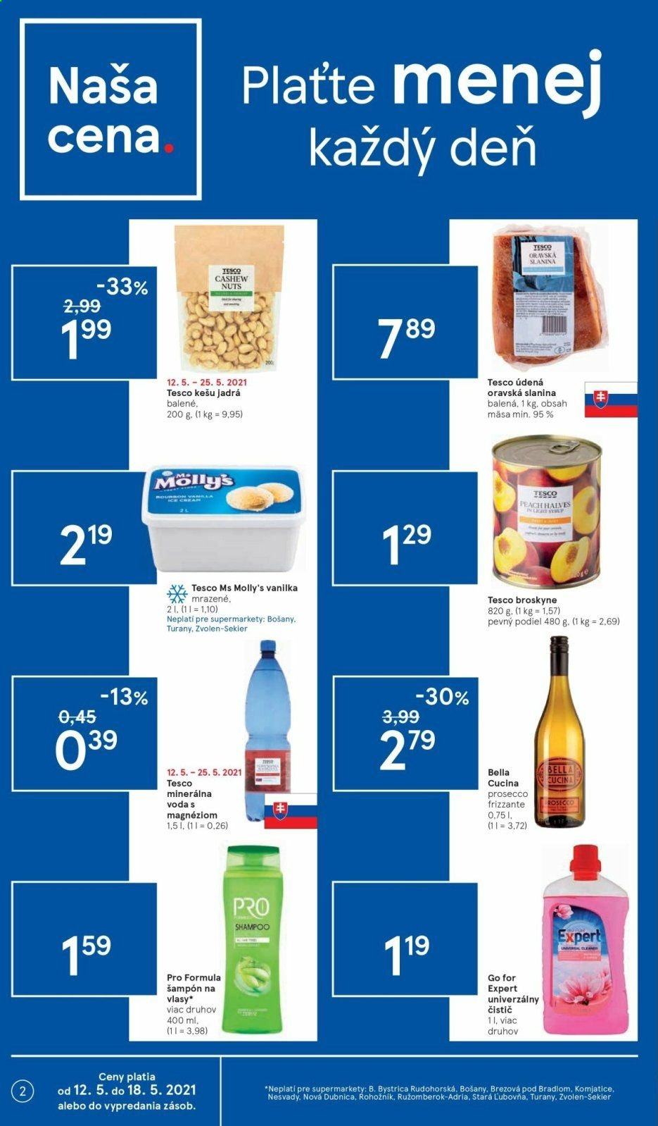 Leták TESCO supermarket - 12.5.2021 - 18.5.2021. Strana 2
