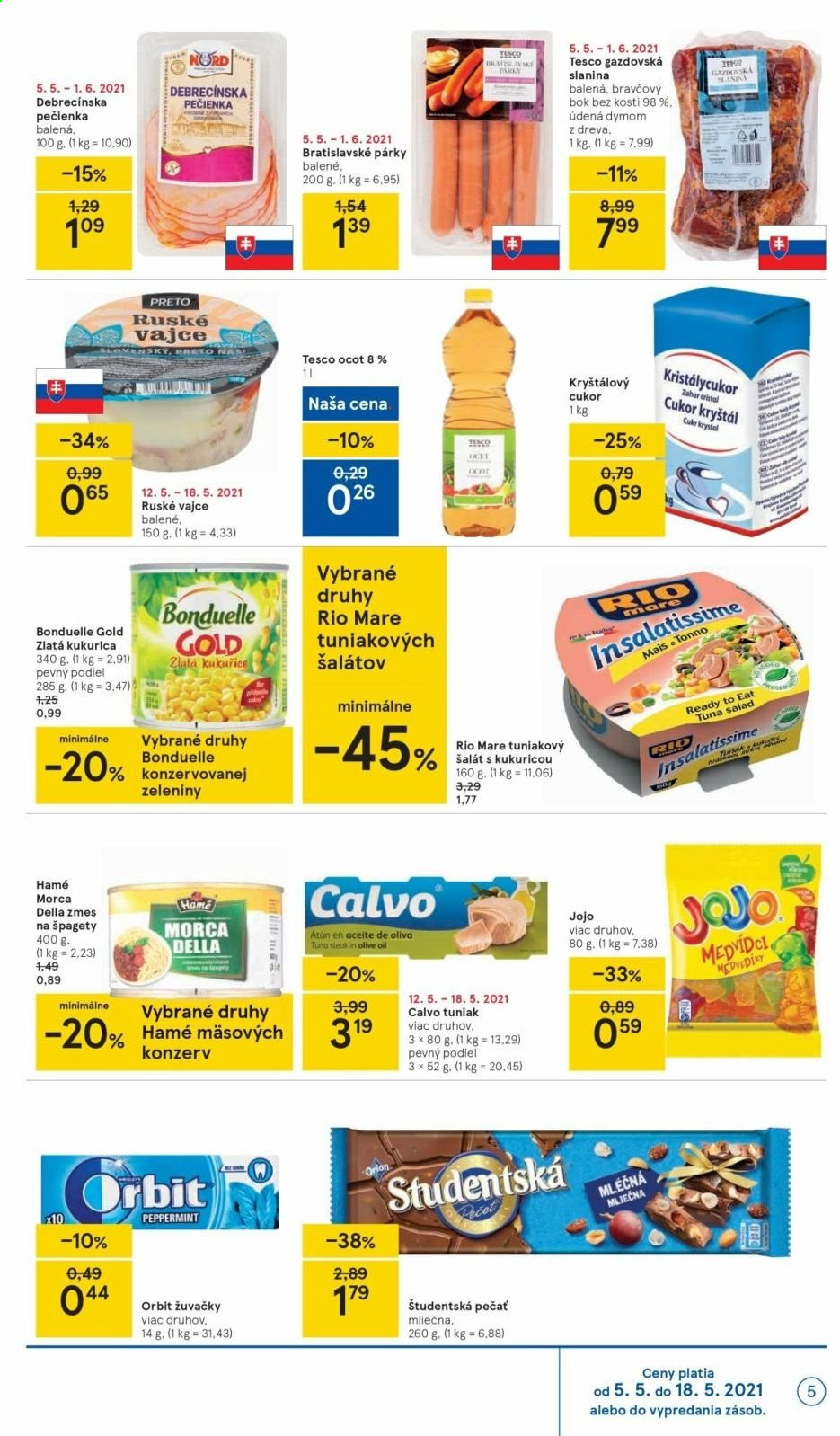 Leták TESCO supermarket - 12.5.2021 - 18.5.2021. Strana 5