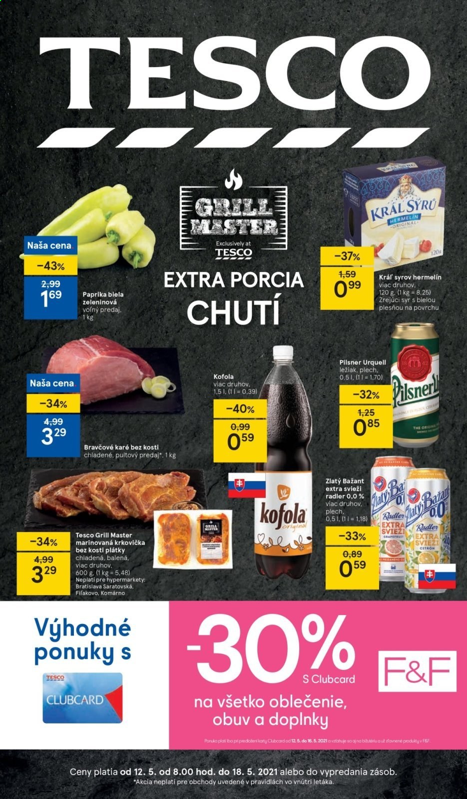 Leták TESCO - 12.5.2021 - 18.5.2021. Strana 1