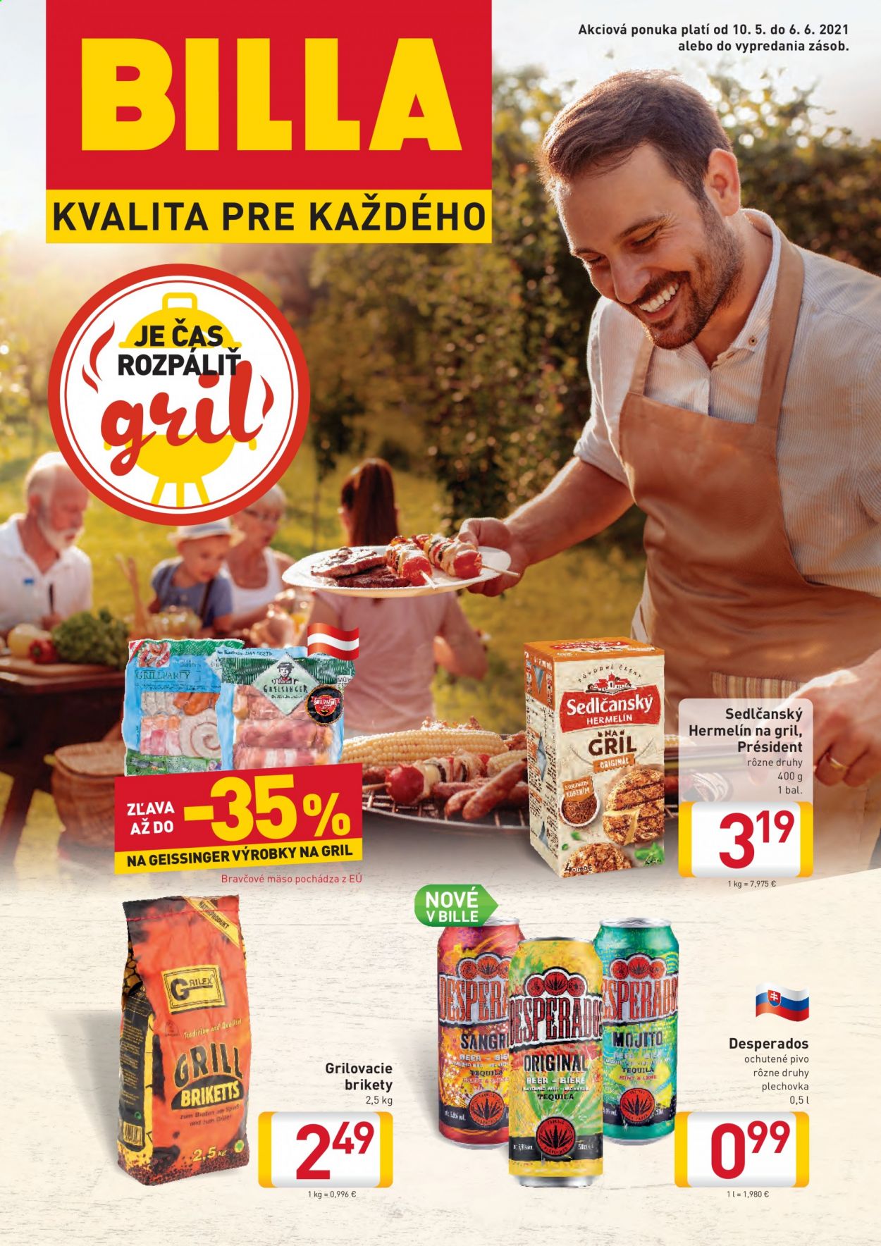 Leták Billa - 10.5.2021 - 6.6.2021. Strana 1