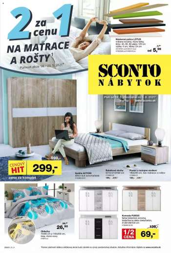 Leták Sconto nábytok - 14.5.2021 - 3.6.2021.