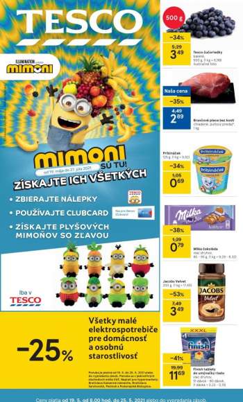 Leták TESCO - 19.5.2021 - 25.5.2021.