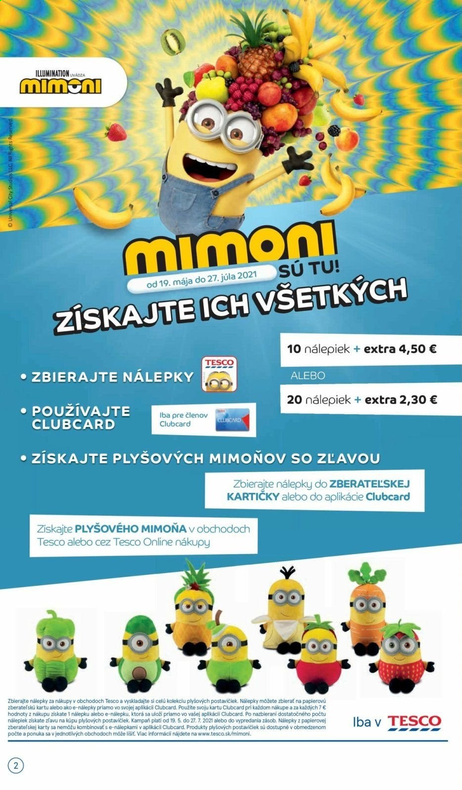 thumbnail - Leták TESCO - 19.5.2021 - 25.5.2021 - Produkty v akcii - Mimoni. Strana 2.