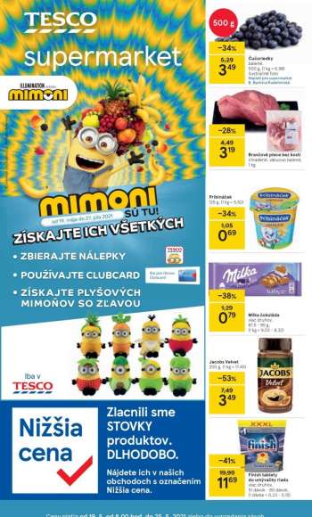 Leták TESCO supermarket - 19.5.2021 - 25.5.2021.