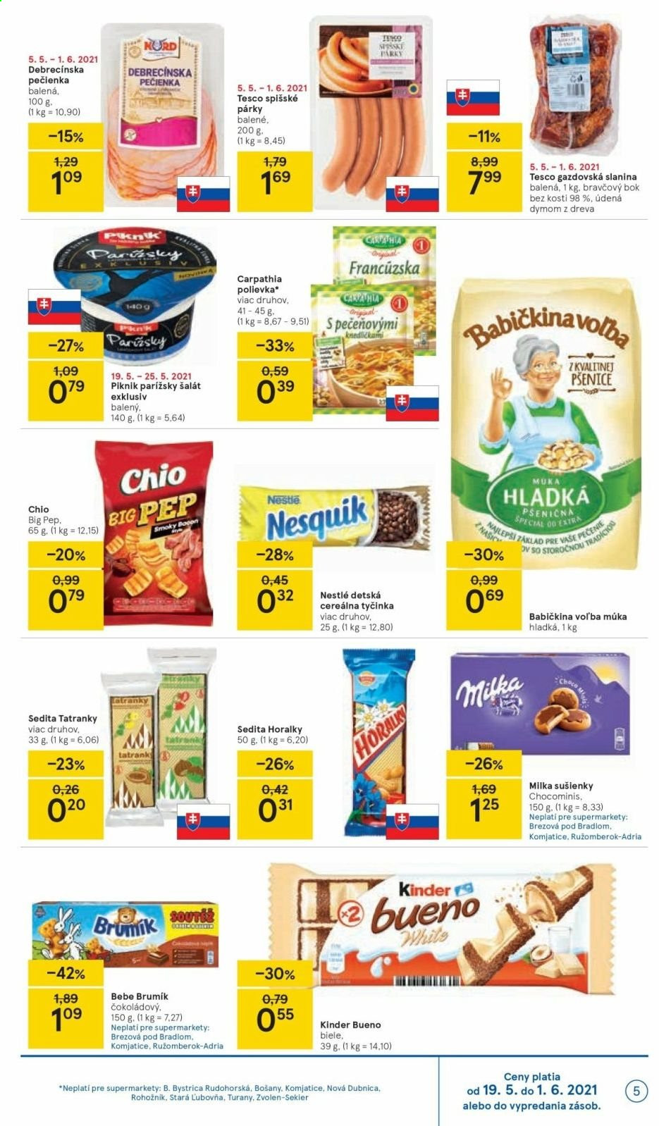 Leták TESCO supermarket - 19.5.2021 - 25.5.2021. Strana 5